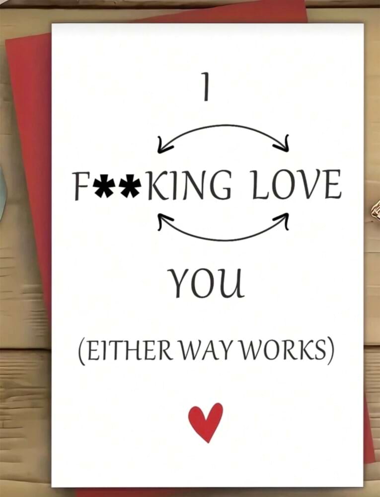 Naughty Valentines day card 