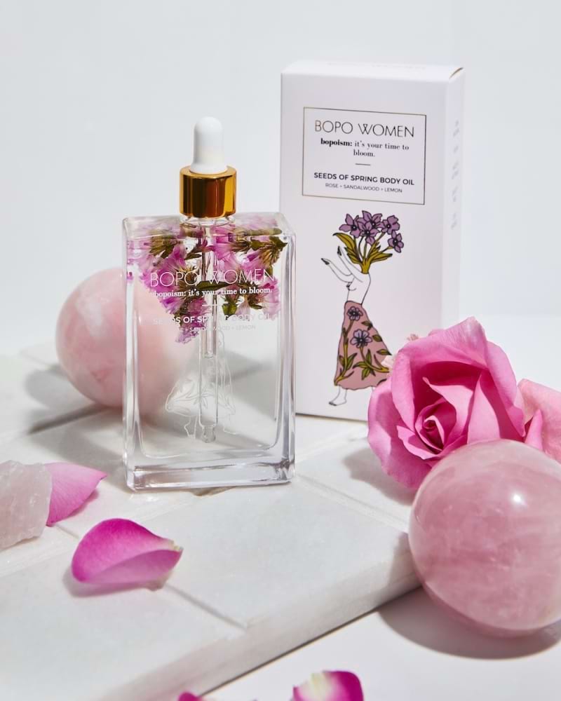 Seeds of spring body oil